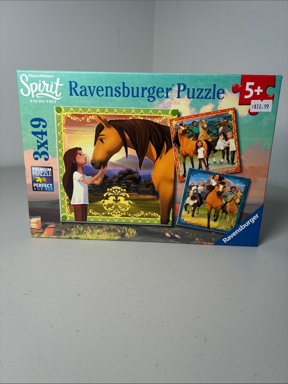 Ravensburger Spirit Riding Free Puzzle Set – Teal, Blue, Yellow Artwork